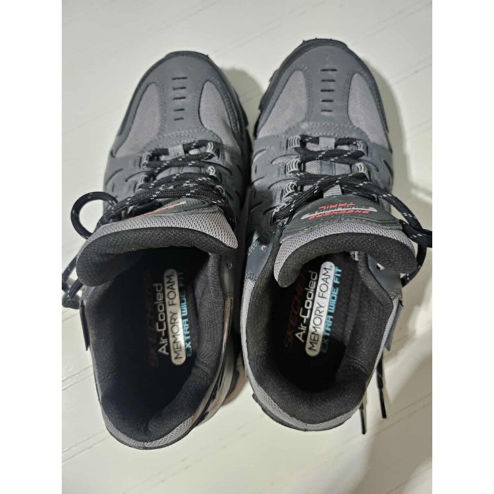 Skechers Women’s 8 Extra Wide Trail Hiking Shoes Air-Cooled Memory Foam Gray - Picture 3 of 9